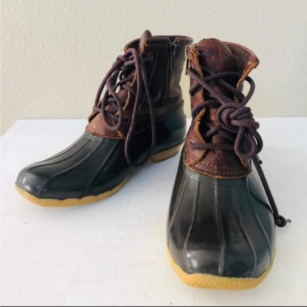 Sperry Saltwater duck brown leather boot